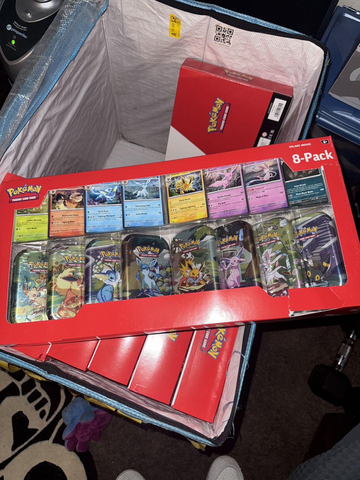 2025 Pokémon Prismatic Evolutions Mini Tins 8-Pack (Costco Exclusive) 