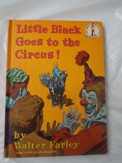 1963 Little Black Goes To The Circus! A Hardcover Book Vintage Children’s Book
