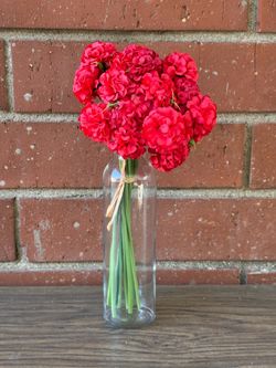 Artificial Flowers Red Hydreangas Bouquet For Weddings and Events