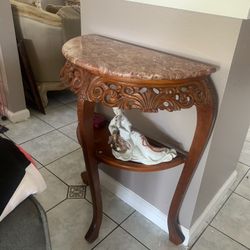Table With Marmol On Top