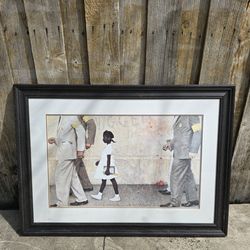 The Problem We All Live with (Ruby Bridges) by Norman Rockwell picture frame.