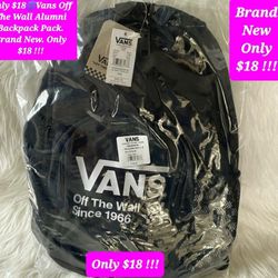 $18🌐Back-Pack Vans Off The Wall Alumni. Brand New. Only $18 !!!