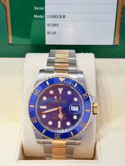 2015 Rolex Preowned 40mm Submariner Blue-W/Card