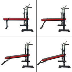 Fitvids LX400 Adjustable Olympic Workout Bench with Squat Rack

