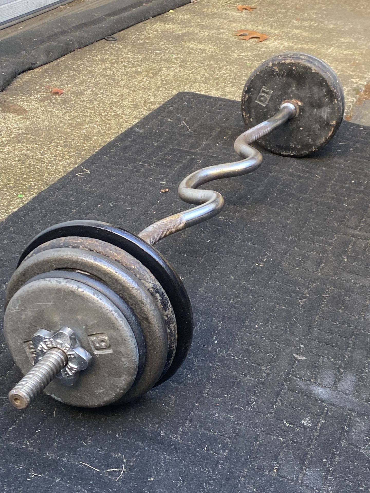 Standard Weights 1” Hole & Curl Bar