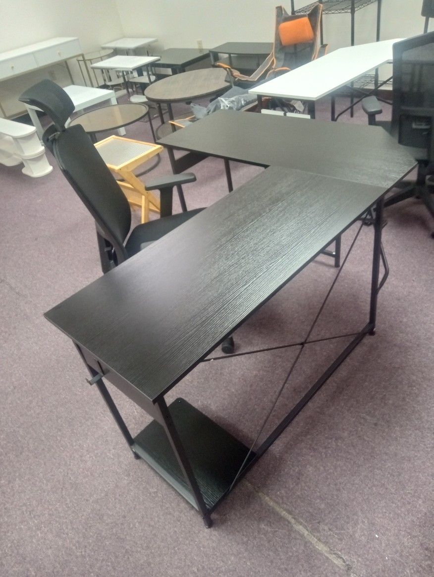 L - Shaped Desk, Writing Desk, Office Desk