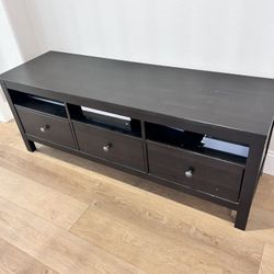 Ikea Hemnes Black- Brown TV Stand 