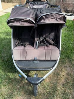 Thule Urban Glide Double Jogging Stroller - Black/Silver