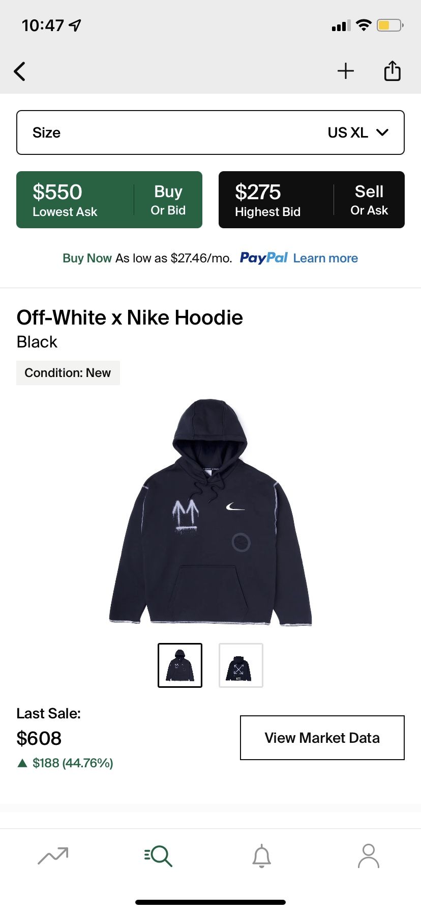 Nike off white hoodie 2020 sales