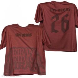 Official BTS Arirang Tour Las Vegas Jersey Red New Size Adult M/L