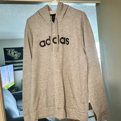Men’s Large Adidas Gray Hoodie – Classic & Comfortable