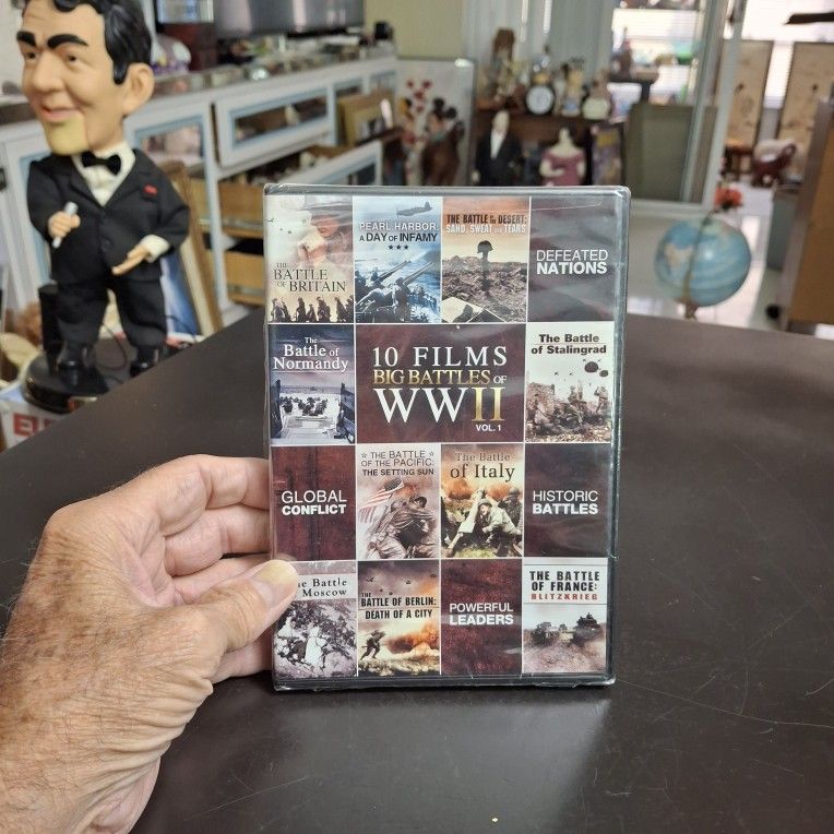 "NEW " Volume 1 Of 10 Films Over 8 Hrs Of Big Battles Of WWII - DVD Video