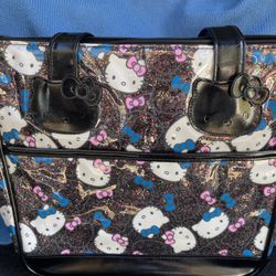 RARE Vintage Sanrio Hello Kitty Glitter Tote Bag