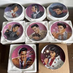 Elvis Presley Commemorating the King Plates Bradford Exchange Complete Set of 8