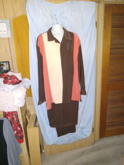 VTG 2 Piece Fall Colors Men 3X Outfit! 