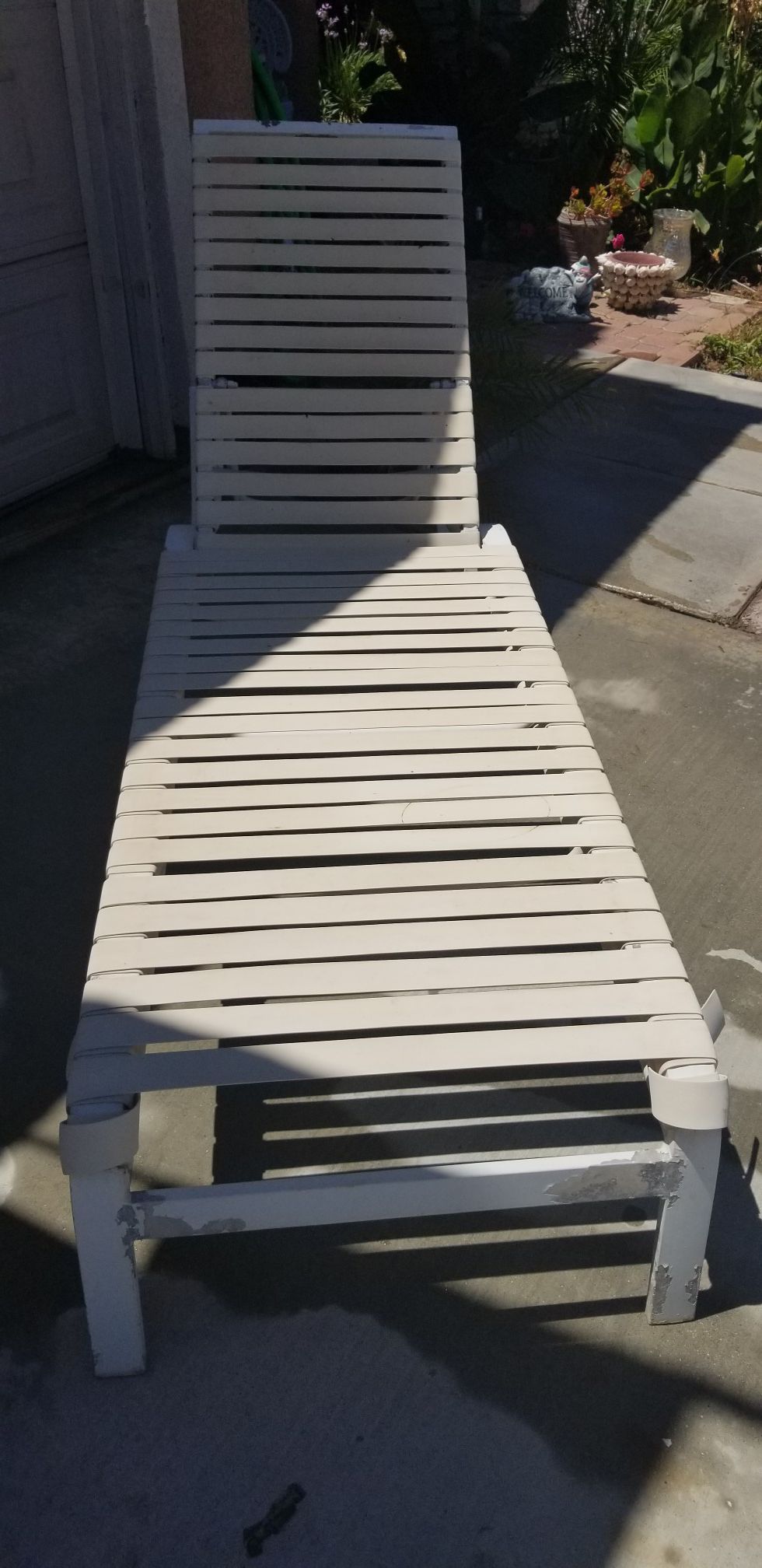 2 pool chairs fair condition pick up today firm price serious buyers only