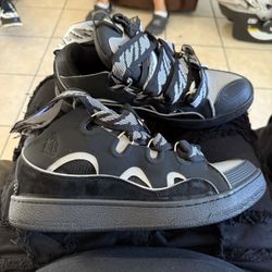 Lanvin Curb Sneaker Black Grey