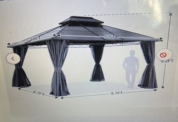 Polycarbonate Roof Patio Gazebo