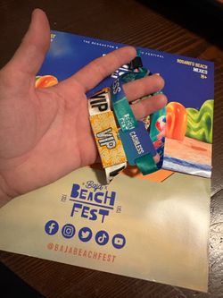 Baja beach fest 3 DAY vip wristband