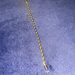 14k gold rope bracelet 