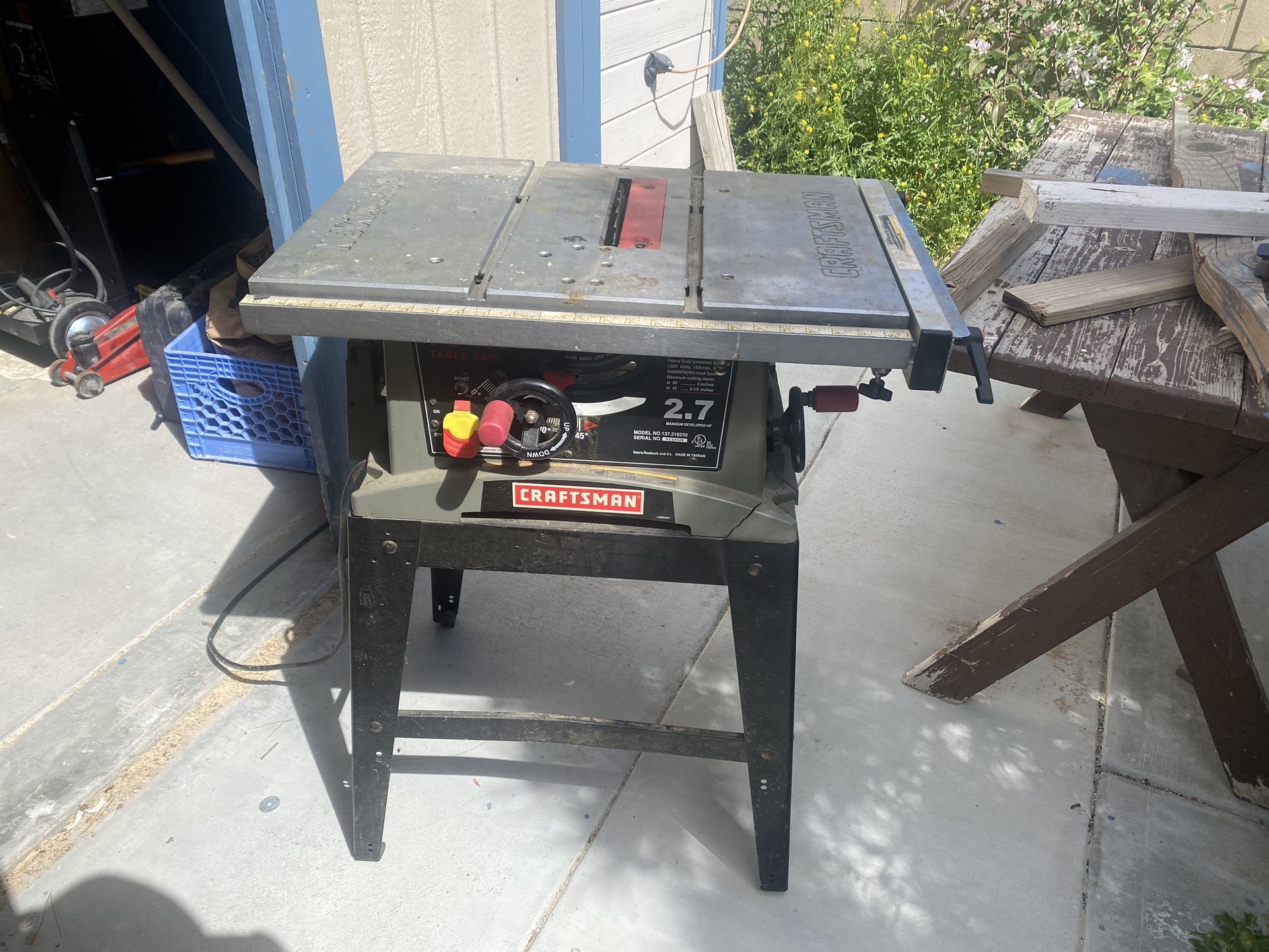 Craftsman Table Saw