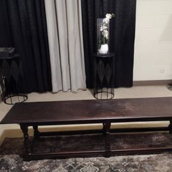 Vintage Paine Furniture Co. Solid Wood Bench – Boston, Mass – Beautiful Antique Piece