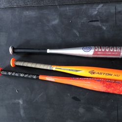 3 Little League Aluminun Baseball bats and Tee. 