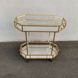  Mirrored bar cart