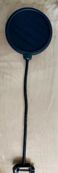 Microphone Pop Filter with Gooseneck Clamp