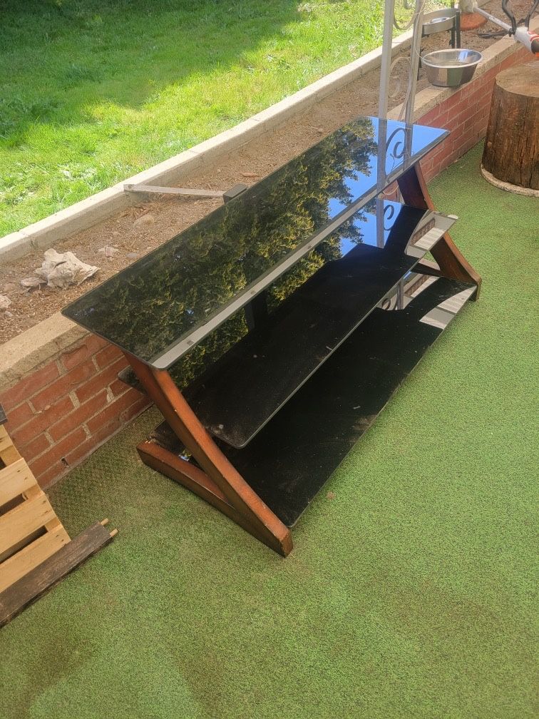 (BEST OFFER)Glass Tv Stand
