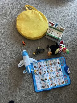 Lot Of Kids Toys(alphabet Mat, Toucan, Tool Set, Airplanes And cars) 