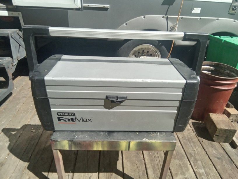 Heavy Duty Aluminum Stanley Fat Max Toolbox, Great Condition. $20.00.
