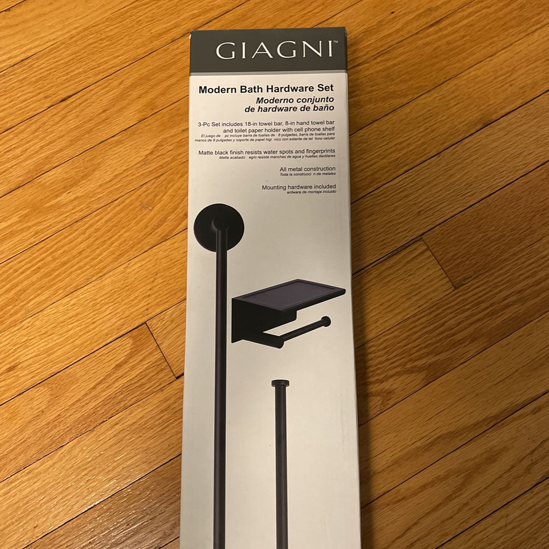 Bath Set 3 PCs Towel Hanger