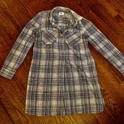 Old Navy Plaid Long Shirt 