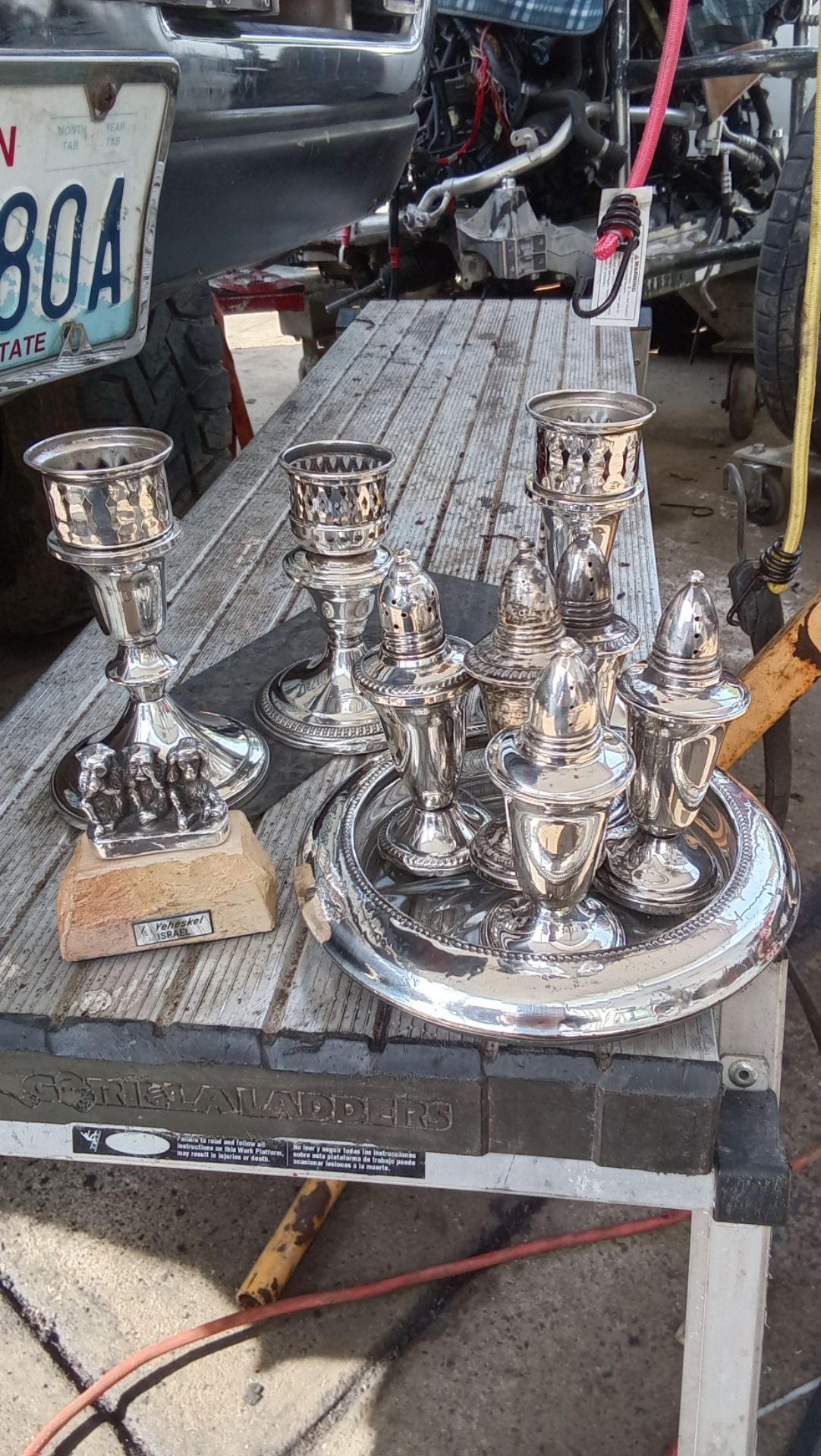 Elegant antique sterling silver