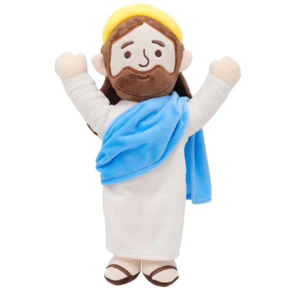 Jesús Christ Plushie Doll With White & Blue Robe