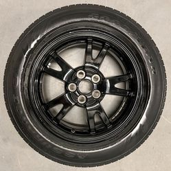 Set of 4 OEM Toyota Prius 2014 Black Rims with Tires - Optional Hubcaps
