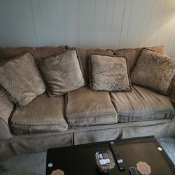 Couch and pillows