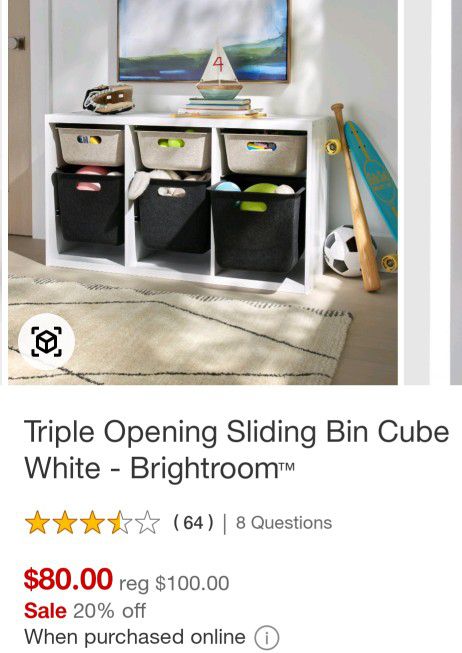 Triple Opening Sliding Bin Cube - Brightroom for Sale in Lakewood, CA -  OfferUp