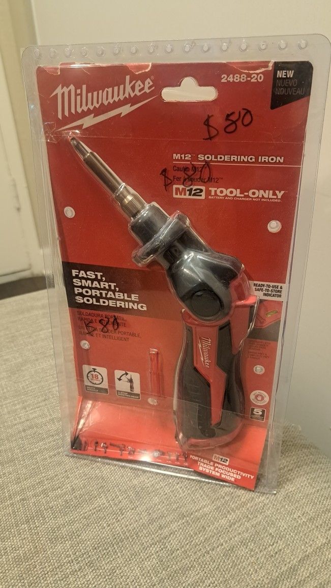 MilwaukeeM12 12-Volt Lithium-Ion Cordless Soldering Iron (Tool-Only)