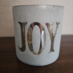 Candle Holder 6x6, Brushed glass with murcury glass inside  NEW $5.00