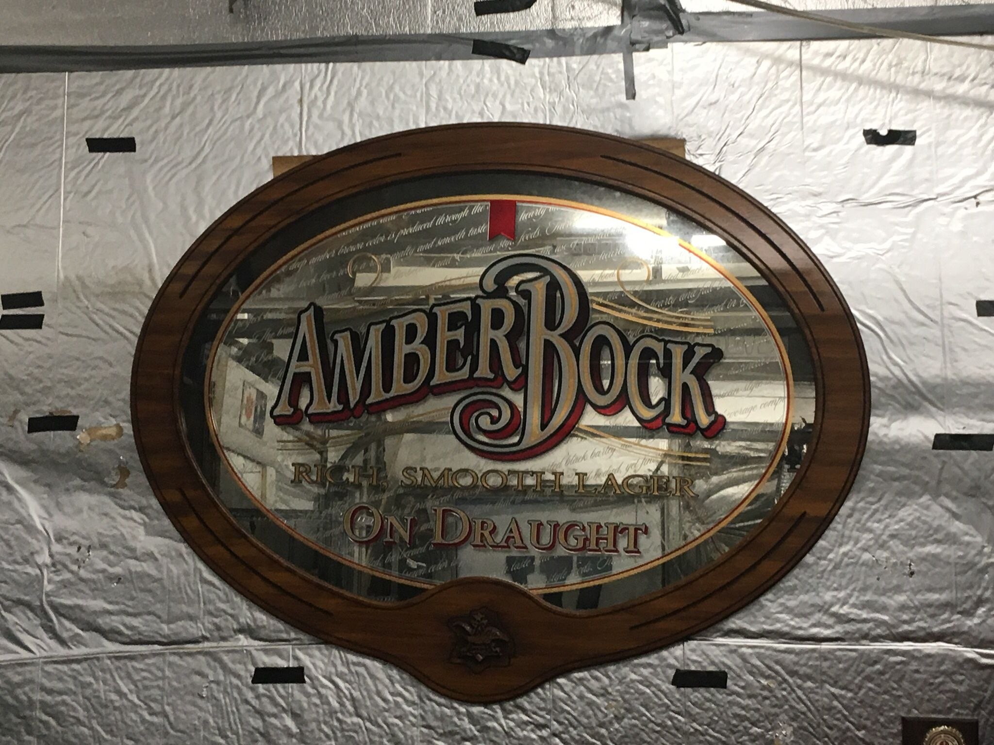 Amber Bock Beer Mirror 