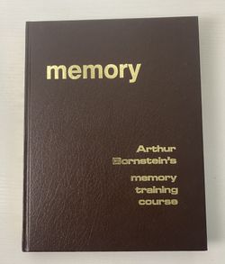 Vintage Hardcover Book Memory Arthur Bornsteins’s Memory Training Course 1985