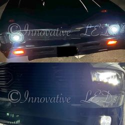 PSX26W 12278 LED Headlight Fog Lights/DRL Upgrade, 6000K Xenon White 12278C1 H28W PWY26W Xtreme Super Bright luces