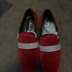 Red Suede Dress Shoes 