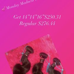 BodyWave Bundles 14”14”16”