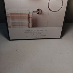 Bath Accessory Set with Brushed Nickel Finish