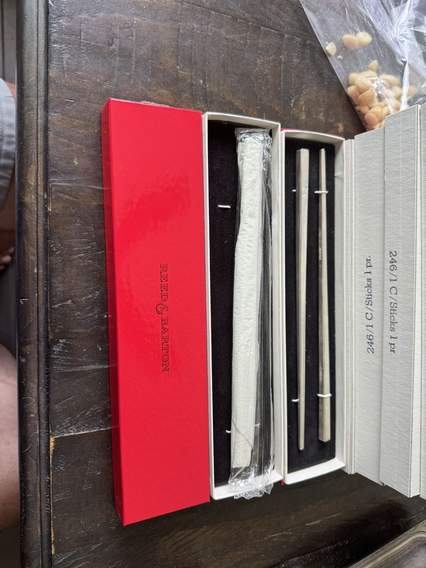 reed and barton silver plated chopsticks