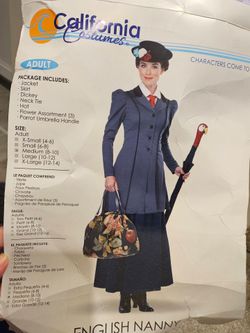 Mary Poppins Ault Costume M