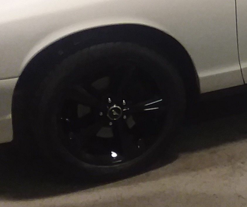 2011 mustang GT wheels metallic black